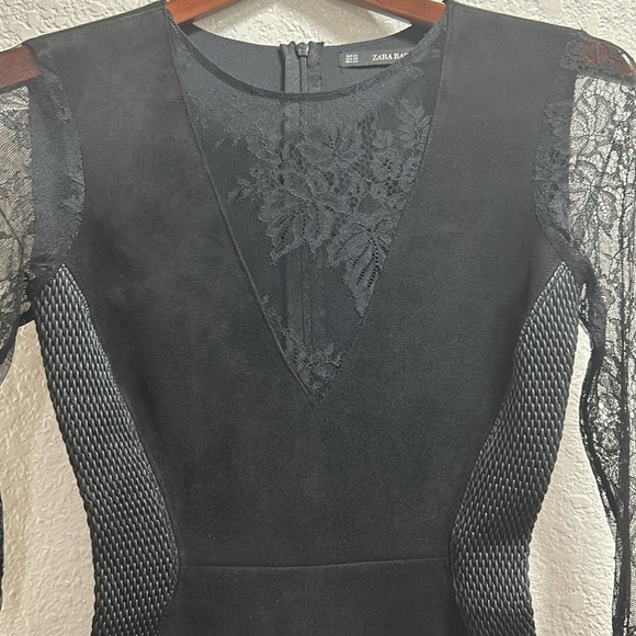 BLACK DRESS ZARA SIZE XS - Picture 2 of 8